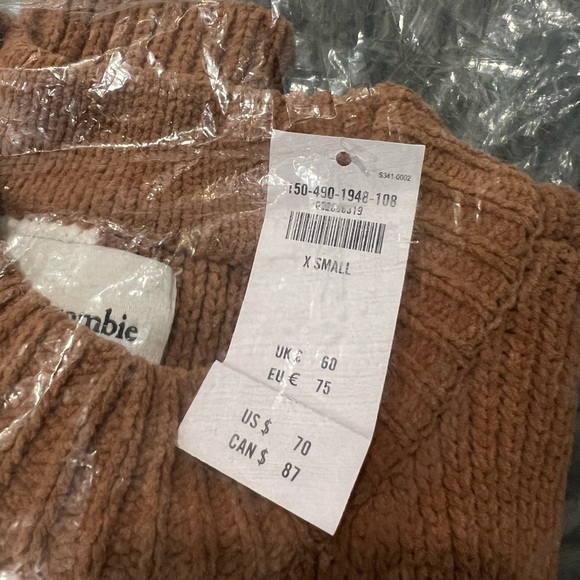 🤎 Abercrombie Crew Sweater NEW - Size XS - Picture 3 of 3